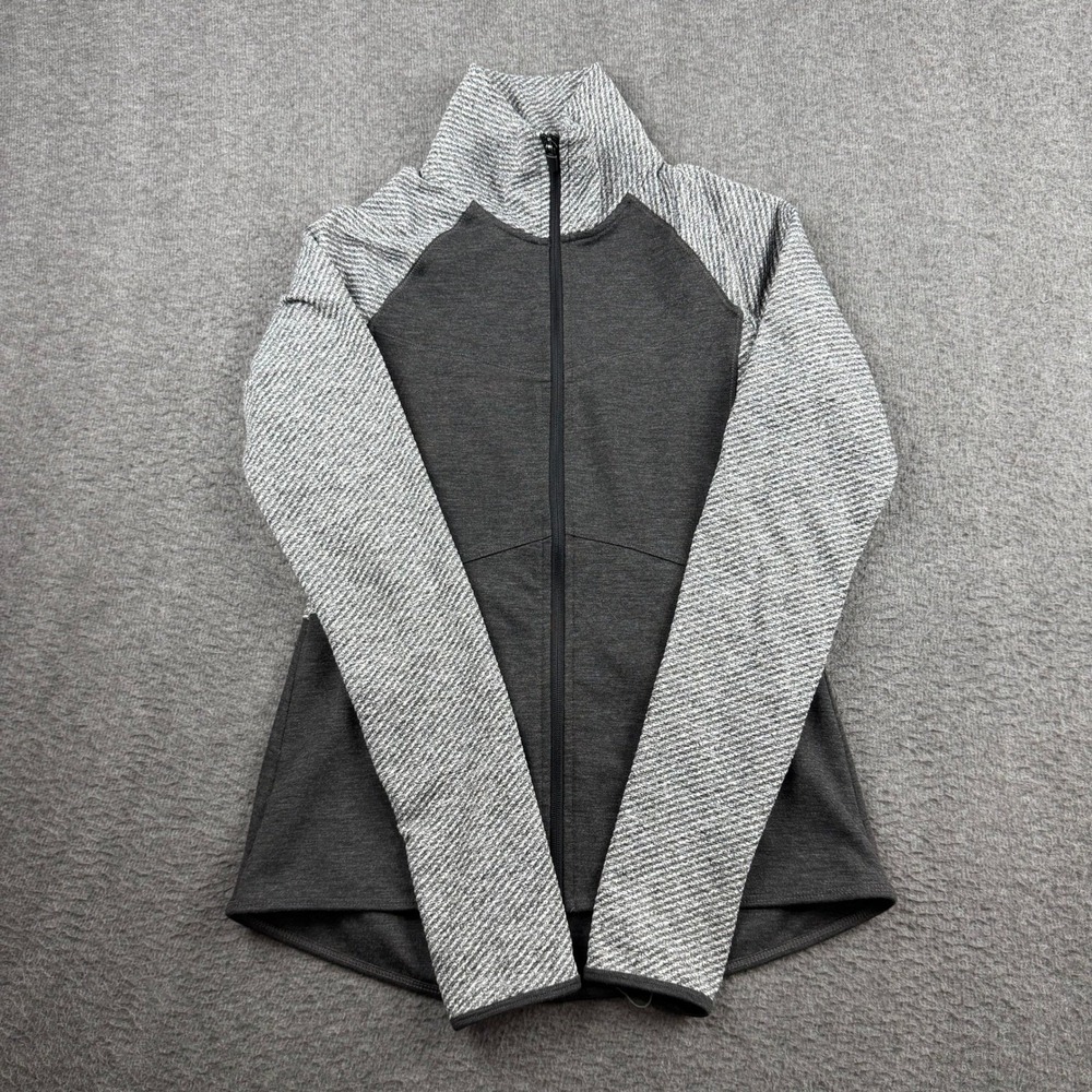 C9 Champion Womens Full Zip Jacket Gray Colorblock Performance D9324-QRX Small